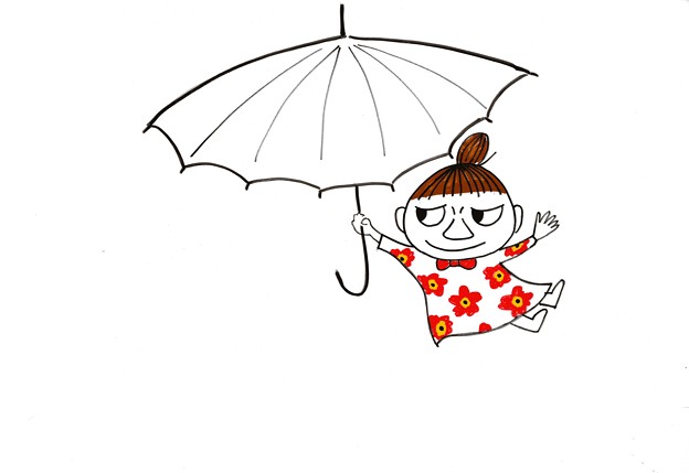 ミーちゃんと傘 の巻 イッタラのマグのイラストをパクりました 写真共有サイト フォト蔵