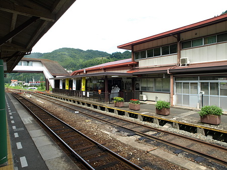 津和野駅構内