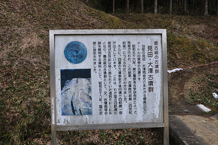 見田・大澤古墳群説明板
