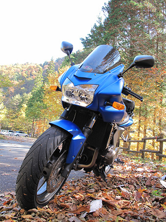11紅葉をバックにZ750S