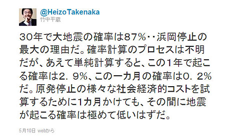 竹中平蔵だ、文句あるか！