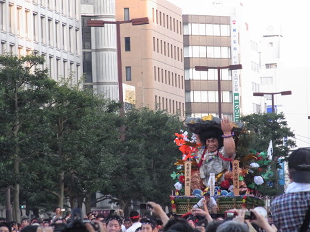 05 追い山当日 博多祇園山笠 西流 舁き山 剛力一投破漆黒(ごうりきいっとうしっこくをやぶる)2012年 写真画像5