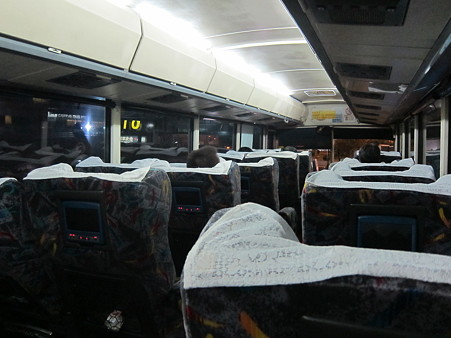 国光客運 台北駅行バス 車内