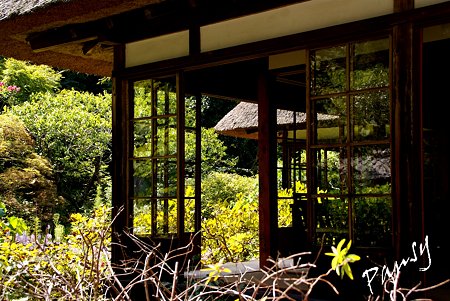 ガラス窓・・長月の浄智寺・・3