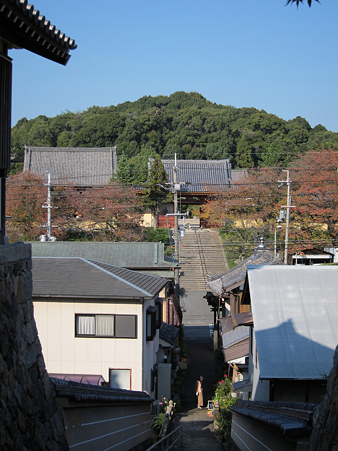 西方院付近から叡福寺を眺める - 1