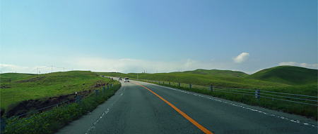 南小国町から阿蘇市に入ってすぐ。大観峰より手前。