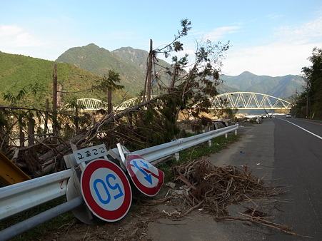 国道168号線・台風12号その後-29