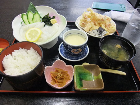 白イカ定食(道の駅・ポート赤碕【鳥取】)